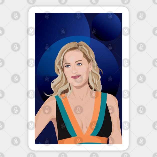 Gillian Anderson Magnet by Mia's Designs